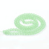 BD605 - 8mm Light Green Frosted Glass Round Beads - 15" strand (40cm) - Approx 52 beads per strand - Hole Size: 1.3mm