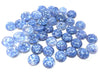 CA755 - 10 pcs Druzy Resin Embellishment Cabochons - 12mm - Glitter Style - Periwinkle Blue - Multicolor