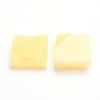 CA770 - 10 pcs Druzy Resin Embellishment Cabochons Sandy Yellow - 16mm - Square
