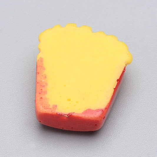 CA598  -10 pcs Resin Embellishment Cabochons - Food - French Fries - 16mm x 13mm