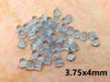 E737 - 144 pcs (72 Pairs) Clear Translucent Plastic Earring Clutch - 3.75mm x 4mm - Flower - BeadSmith - 1 gross
