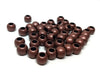 BD261 - 100 pcs Antique Copper Smooth Ball Spacer Beads - 10mm - Large Hole: 4.7mm - Fits European Cords and Paracord!