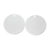 P980 - 10 pcs. Silver Plated Circle Round Stamping Tags- 25mm (1 inch) - 22 Gauge (0.6mm Thick)