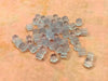 E737 - 144 pcs (72 Pairs) Clear Translucent Plastic Earring Clutch - 3.75mm x 4mm - Flower - BeadSmith - 1 gross