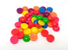 CA943 - 50 pcs Resin Embellishment Cabochons Assortment - 12mm - 5mm Thick - Mix of Solid Colors! Solid Candy Look