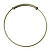 B057 - 10 pcs. Antique Bronze Bangle Adjustable Slide On Bracelets 22cm (8.66")