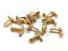 CU049 - Lot of 10 Golden Cuff Links (5 pairs) - 6mm Glue Pad
