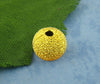 BD792 - 6mm - 150pcs. Gold Plated Stardust Ball Spacer Beads