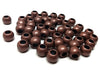 BD261 - 100 pcs Antique Copper Smooth Ball Spacer Beads - 10mm - Large Hole: 4.7mm - Fits European Cords and Paracord!