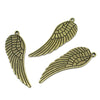 P568 - 10 pcs. LARGE Tibetan Antique Bronze Wings Charms - 16mm x 48mm - (1 7/8")
