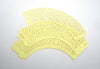 C014 - 12pcs Yellow Filigree Paper Lace Wedding Party Cupcake Cake Cups Wrappers Liners - 217mm x 52mm (8.54" x 2.05")