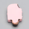 CA599 - 10 pcs Resin Embellishment Cabochons - Food - Ice Cream Popsicle - Pink - 25mm x 15mm
