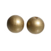 BD396 - 20 pcs Golden Bronze Wooden Wood Round Spacer Beads - 18mm - Gold - Hole Size: 4mm
