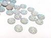 CA125 - 10 pcs Druzy Resin Embellishment Cabochons Clear Multicolor - 12mm - Dome Circle