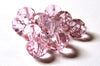 BD655 - 20 pcs. Light Pink Crystal Glass Faceted Rondelle Beads - 8mm - Hole Size: 1.3mm