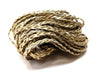 N179 - 10M (32.8 FT) - Gold Faux Leather Jewelry Cord - 5mm Wide - BRAIDED