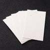 D001A - 30 pcs. White Cardboard Paper Jewelry Earrings Earring Rectangle Display Cards Tags Labels - 2 Holes- 90mm x 50mm (3.5" x 2")