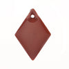 P1087 - 10 pcs Rhombus Metal Enamel Dangle Charms Pendants - 16mm x 11mm - 0.63" - Copper Brown - Great for Earrings, Dangles!