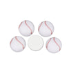 CA728 - 10 pcs Circle Baseball Ball Sports Glass Round Dome Seals Tiles Cabochons - 10mm