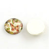 CA917 - 10 pcs Circle Nature Glass Round Dome Seals Tiles Cabochons - 8mm - Assortment