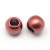 BD682 - 75 pcs Assortment of Matte Acrylic Smooth Ball Spacer Beads - 12mm - Large Hole: 6mm - Fits European Cords and Paracord!