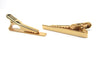 TC005 - 1pc Gold Plated Tie Bars/Clips - 40x5mm Glue Pad