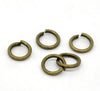 J054 - 100 pcs Antique Bronze Open Jump Rings - 5mm - 20 Gauge