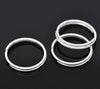J119 - 100pcs. Silver Plated Split Rings Key Rings - 16mm (0.63 inch)