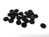 CA187 - 10 pcs Druzy Resin Embellishment Cabochons Black - 10mm - Dome Circle