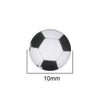 CA729 - 10 pcs Circle Soccer Ball Sports Glass Round Dome Seals Tiles Cabochons - 10mm