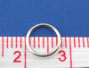 J127A - 100 pcs Silver Tone Open Jump Rings 8mm - 20 Gauge