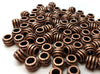 BD719 - 100 pcs Antique Copper Striped METAL Ball Spacer Beads - 8mm - Large Hole: 4mm - Fits European Cords!