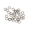 J078 - 100 pcs Antique Bronze Open Jump Rings - 8mm - 18 Gauge (1mm Thick)