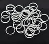 J119 - 100pcs. Silver Plated Split Rings Key Rings - 16mm (0.63 inch)