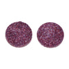 CA149 - 10 pcs Druzy Resin Embellishment Cabochons Sparkly Purple - 12mm (1/2 in)