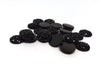 CA187 - 10 pcs Druzy Resin Embellishment Cabochons Black - 10mm - Dome Circle