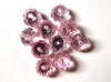 BD655 - 20 pcs. Light Pink Crystal Glass Faceted Rondelle Beads - 8mm - Hole Size: 1.3mm