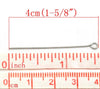 A048 - 200 pcs. 304 Stainless Steel Eye Head Pins - 40mm (1 5/8") - 21 Gauge (0.7mm Thick) - Hole Size: 1.8mm - Hypoallergenic! Tarnish Resistant!