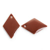 P1087 - 10 pcs Rhombus Metal Enamel Dangle Charms Pendants - 16mm x 11mm - 0.63" - Copper Brown - Great for Earrings, Dangles!