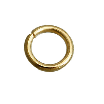J151 - 50 pcs 304 Stainless Steel Open Jump Rings 5mm - 20 Gauge (0.8mm Thick) - Gold Plated - High Quality!
