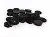 CA187 - 10 pcs Druzy Resin Embellishment Cabochons Black - 10mm - Dome Circle
