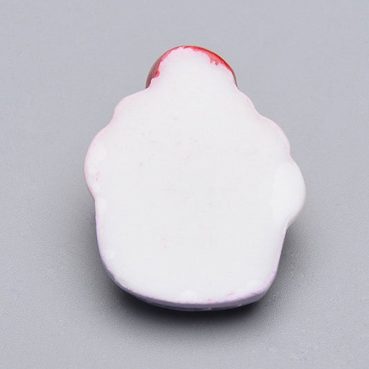 CA601 - 10 pcs Resin Embellishment Cabochons - Food - Cupcake - Pink - 27mm x 22mm