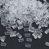 E789 - 2000 pcs (1000 Pairs) Clear Rubber Earring Back Stoppers - 4mm x 3mm - Cylinder Shape - Hole Size: 0.5mm