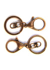 CL087 - 10 pcs. Antique Copper Tone Lobster Swivel Clasp and Key Ring - 69 x 30mm (2.72 inch) - Claw Clasps