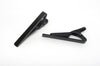 TC006 - 1pc Black Tie Bars/Clips - 40x5mm Glue Pad