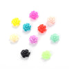 CA748 - 100 pcs Resin Cabochons - 8mm - Rose Flower Design - Multicolor - Fit on 6mm flat settings!