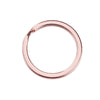 J120 - 10 pcs. Rose Gold Plated Split Rings Key Rings - 25mm (1 inch) - 2.4mm Thick