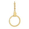 J251 - 20 pcs. Gold Plated Circle Split Jump Rings Key Rings with Chain - 64mm x 30mm (2 1/2" x 1 1/8")