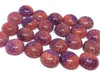 CA686 - 10 pcs Druzy Resin Embellishment Cabochons - 12mm - Glitter Style - Purple and Pink - Bi-Color