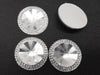 CA581 - 10 pcs Resin Embellishment Druzy Cabochons Silver Clear Multicolor - 30mm (1.18 inch)
